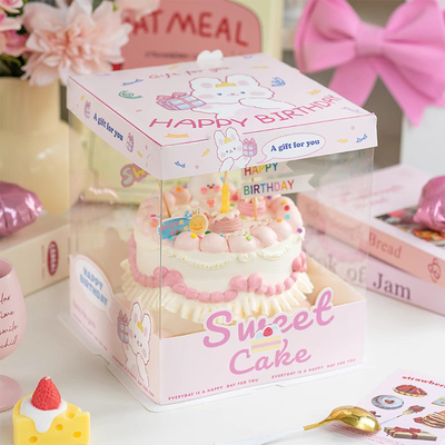Maßgeschneiderte Kuchenverpackungskisten mit CMYK- / Pontone-Offsetdruckanforderungen