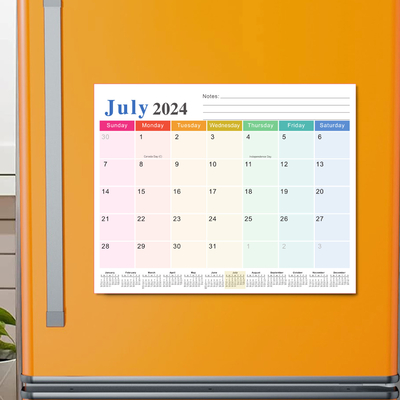 Papiermonatliche Ansicht Layout benutzerdefinierte Wandkalender