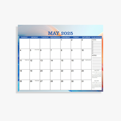 Papierwandkalender, die für das Marketing des Unternehmens angepasst werden können