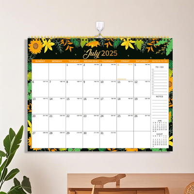 Benutzerdefiniertes Layout Personalisierter Kalender Druck Monatliche Ansicht mit wichtigen US-Feiertagen markiert