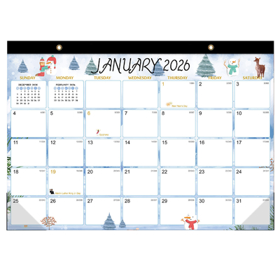 12 X 12 Zoll Business-Marken-Schreibtischkalender für Marketingzwecke