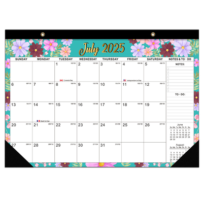 Dezember Ende Monat Custom Wandkalender mit glänzendem Papiertyp und Vollfarbdruck