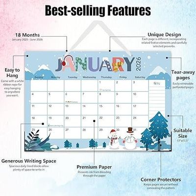 12 Fotos Mauerkalender Spiralbindung für Firmengeschenke