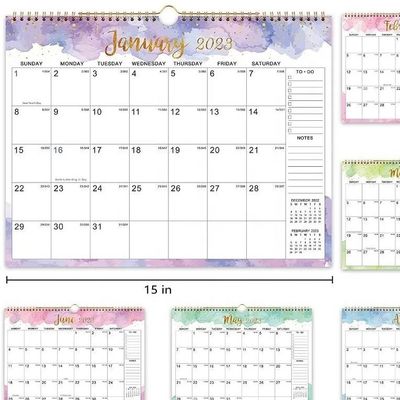 Personalisierter Kalenderdruck mit glänzendem Papiertyp Fügen Sie persönliche Daten und Veranstaltungen hinzu Personalisierung