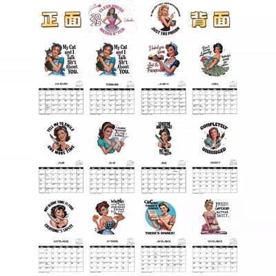 12 X 12 Zoll Wandkalender mit Feiertags- / Saisonthemen Spirale Bindung enthalten