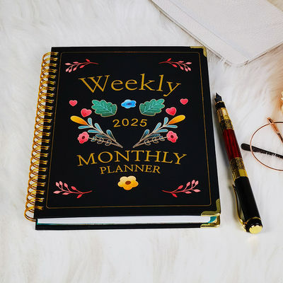 Künstlerisches Spiral-Hardcover-Notizbuch mit individueller Farbe, hohe Haltbarkeit