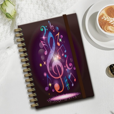 Pastellfarbe Spiral-Hardcover-Notebook mit hoher Haltbarkeit und weißem Papier