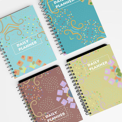 Ein Notizbuch mit Spiralbindung und festem Einband, das sich durch einen eleganten Stil auszeichnet und sich für Besprechungsnotizen und persönliches Journaling eignet.