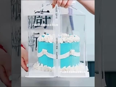 Qualitäts- und umweltfreundliche Qualitätsverpackungen für hochwertige, durchsichtige Kuchen.