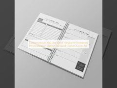 Personalisiert nach Belieben Spiral-Hardcover-Notebook-Personalisierung Option Standard-Custom Cover-Kunst