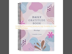 Geprägtes personalisiertes Notizbuch, hohe Haltbarkeit für Ihre Designtechnik