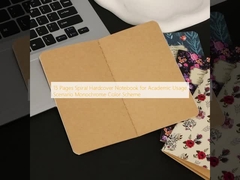 15-seitiges Spiral-Hardcover-Notizbuch für akademische Zwecke, monochromatisches Farbschema