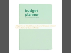 300gm Abdeckung Gewicht Custom Journal Notebook in Pastell Farbschema für Geschäftsanforderungen