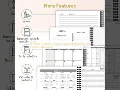 15 Seiten Hardcover Custom Journal Notizbuch mit anpassbarem Cover