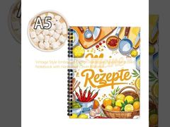 Vintage-Stil Aufstrichen Design Hardcover Spiral Hardcover Notizbuch mit Hardcover Cover Material