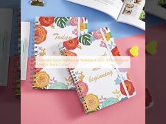 Standard Spiral-Hardcover-Notizbuch mit 300 g/m² Covergewicht, schwarze Farbe