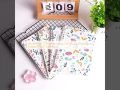 Weißes Notizbuch mit Spiralbindung und festem Einband, ein Thema pro Seite, 100 Seiten