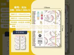 Spiralgebundenes Notizbuch, Bindungsart: Spirale, 100 Seiten, Individuelle Farbe, Perfekt für Büro, Schule und kreative Projekte