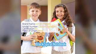 Schwarzes Spiral-Notizbuch, robustes Hardcover für Profis