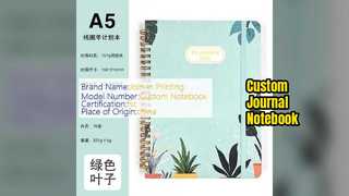 Individuelles Notizbuch mit weißen Seiten, elegantes Design