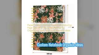 Benutzerdefiniertes Tagebuch-Notizbuch. Organisieren Sie Ideen schnell