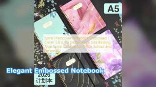 Spiral-Hardcover-Notizbuch mit eleganter Prägung