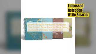 Geprägtes Spiralnotizbuch für Notizen und Journaling