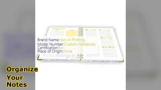 Organisation und Aufbewahrung von Spiralnotizbüchern